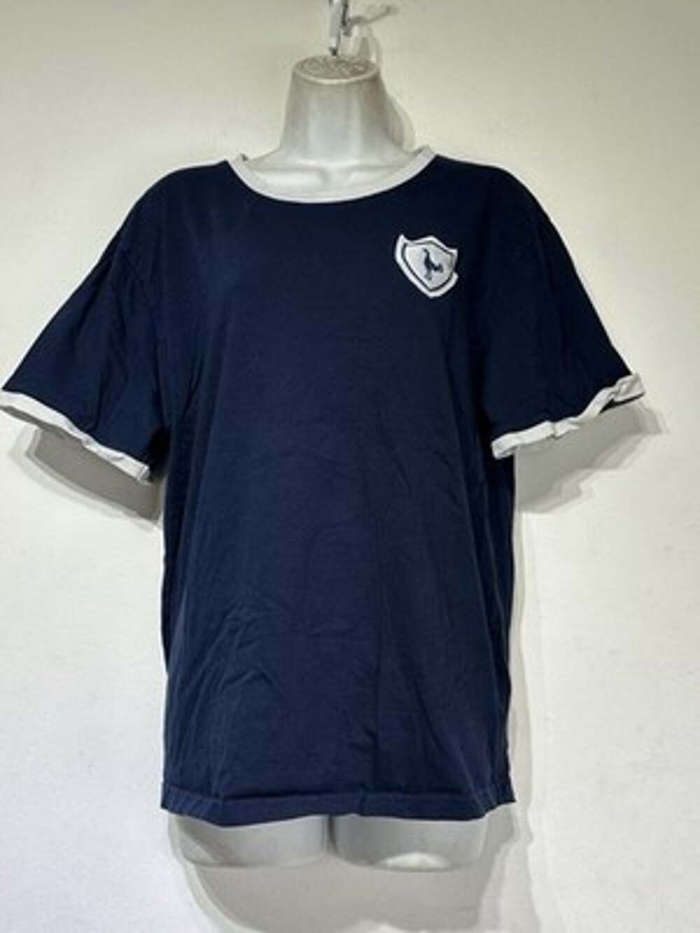 tottenham hotspur FC soccer 1962 Blue White retro score draw shirt Size L